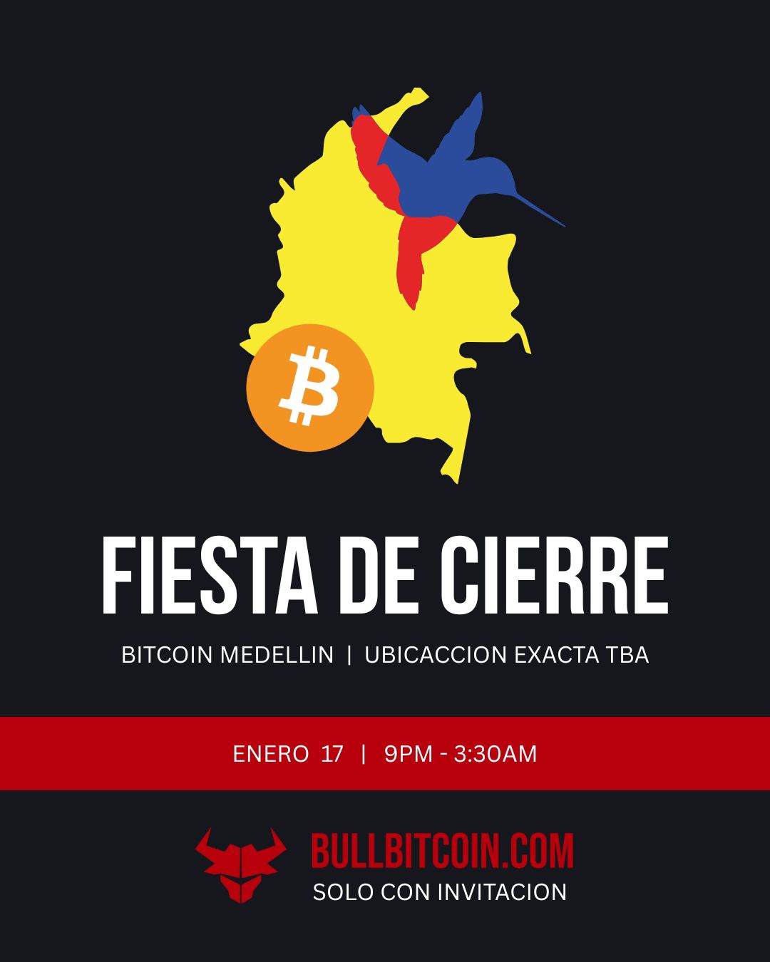 Fiesta de cierre flyer